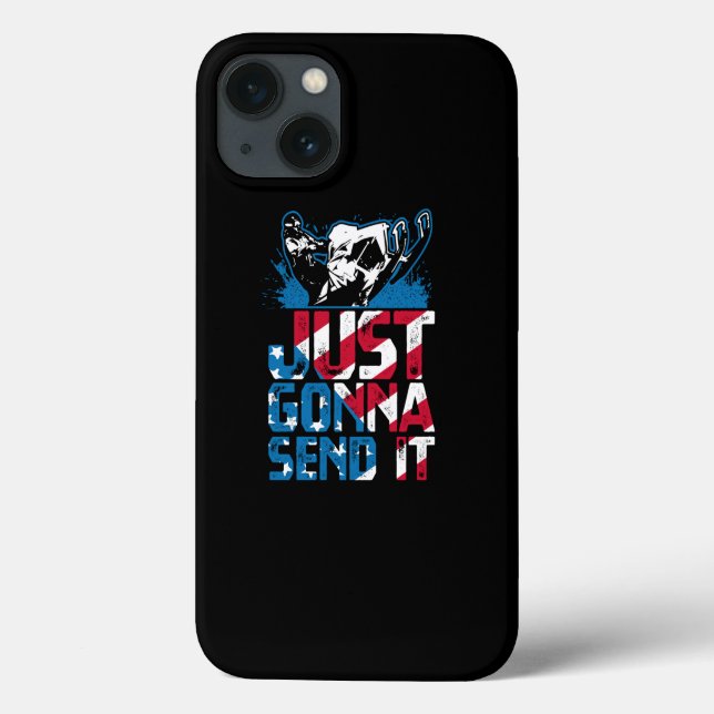 Coques Case-Mate iPhone Je Vais L'Envoyer USA Snowmobile Rider (Verso)