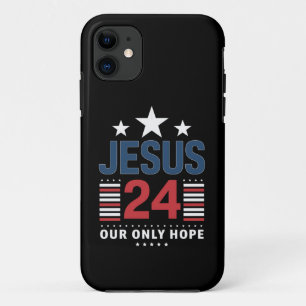 Case-Mate iPhone Case Jésus-Christ 2024 Président Élection Politique Éta