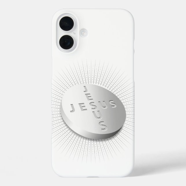 Coques Case-Mate iPhone Jesus Cures Pill - Foi Religieuse Chrétienne Prier (Verso)