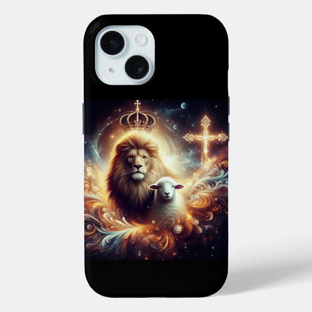 Coques Case-Mate iPhone Jésus est le Lion et l'Agneau (Verso)