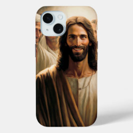 Coque Pour iPhone 15 Jésus Ici Pour Vous Dire La Bonne Nouvelle - Chris