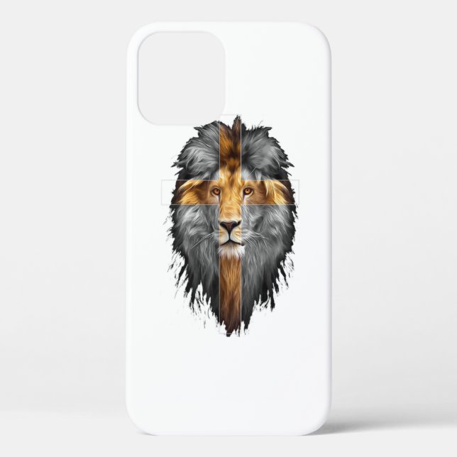 Coques Case-Mate iPhone Jésus Lion De Juda Jésus Croix Foi Chrétienne Moi (Verso)