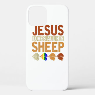 Case-Mate iPhone Case Jésus Loves All His Sheep Christianity Rainbow Lgb