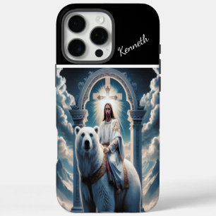 Coques iPhone 16 Pro Max Jésus Monte Un Ours Polaire