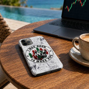 Case-Mate iPhone Case J'étais né pour faire des Pips Ours à texture rugu