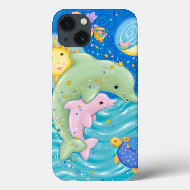 Coques Case-Mate iPhone Jeu de dauphins (Verso)