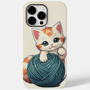 Coque Pour Pour iPhone 14 Pro Max Jeu de fils - chaton