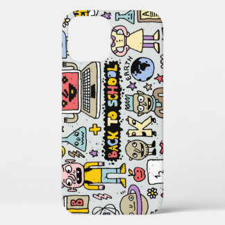 Case-Mate iPhone Case Jeu Vintage de l'école Doodle coloré