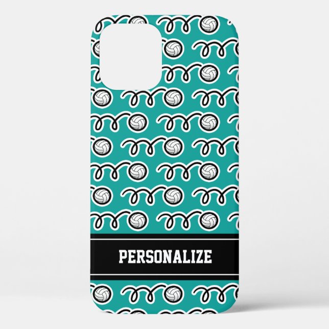 Coques Case-Mate iPhone Jeune jeune fille de motif de volley-ball (Verso)