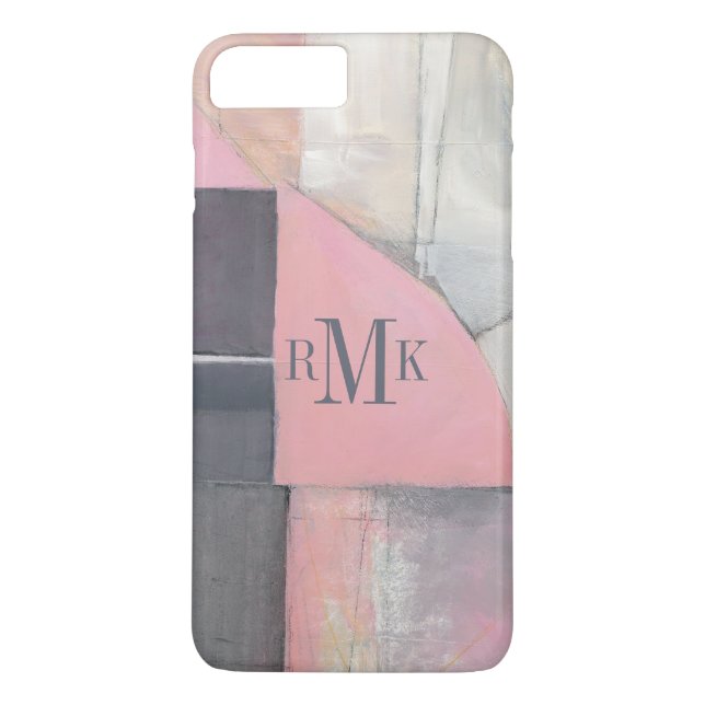 Coques Case-Mate iPhone Jeune mariée de rougissement du monogramme | (Dos)