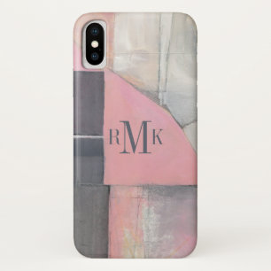 Coque Case-Mate Pour iPhone Jeune mariée de rougissement du monogramme  