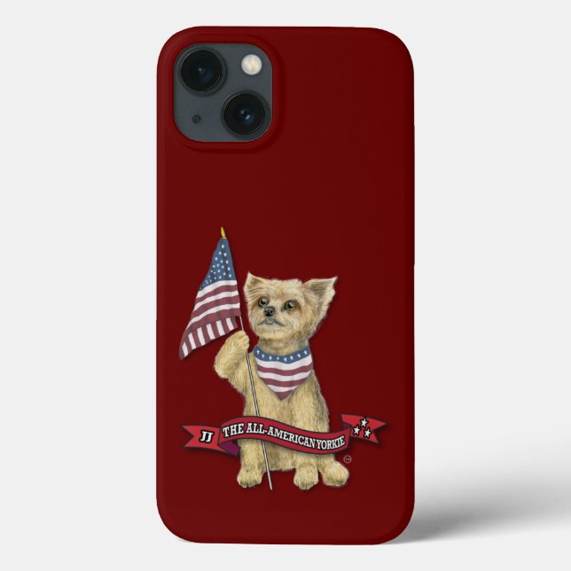 Coques Case-Mate iPhone JJ Le Yorkie Tout-Américain (Verso)