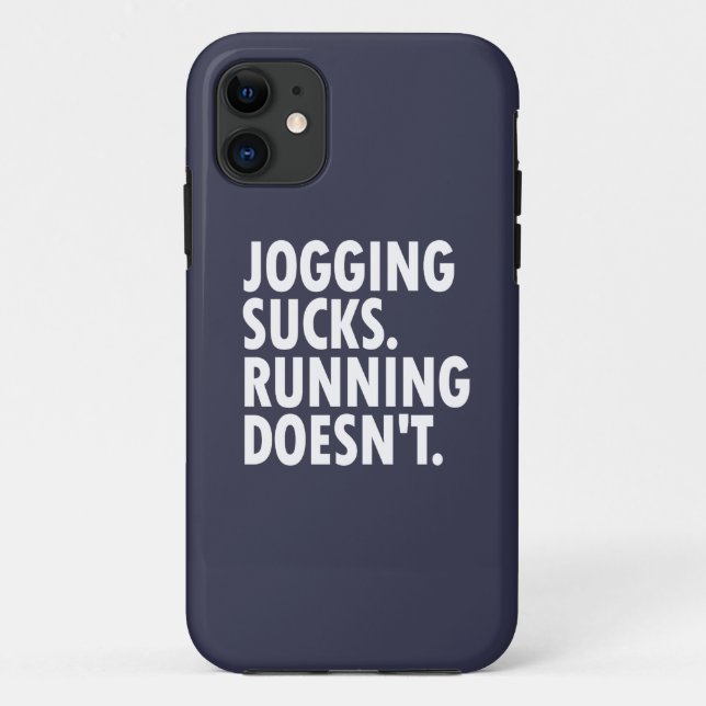 Coques Case-Mate iPhone Jogging Sucks. Courir ne marche pas. (Dos)