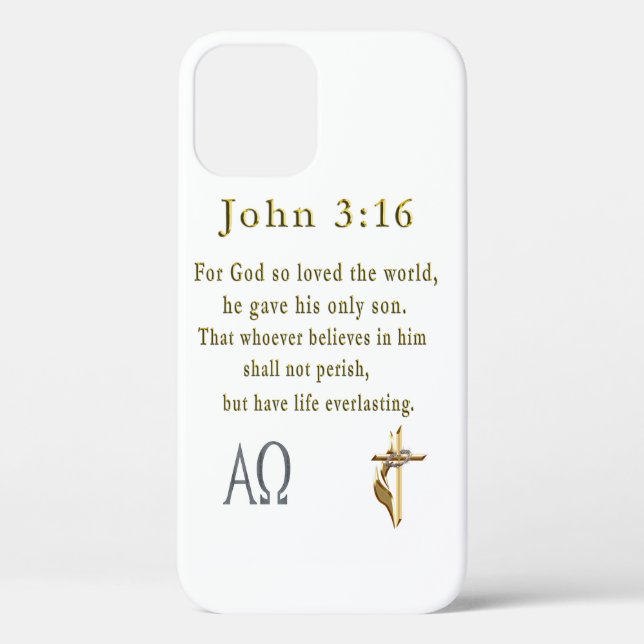 Coques Case-Mate iPhone John 3:16 (Verso)
