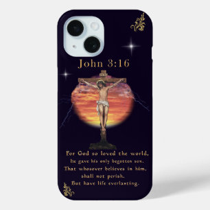 Coque Pour iPhone 15 John 3:16