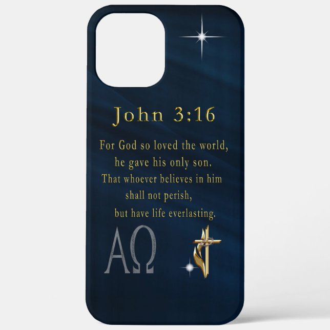 Coques Case-Mate iPhone John 3:16 (Verso)
