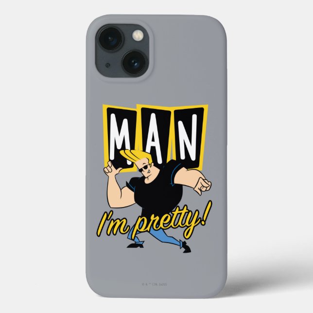 Coques Case-Mate iPhone Johnny Bravo - Man I'm Pretty (Verso)