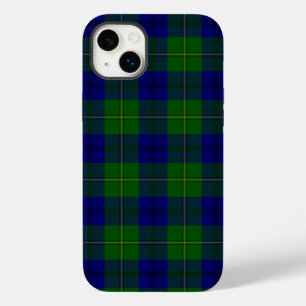 Coque Pour iPhone 14 Plus Johnstone tartan bleu vert plaid