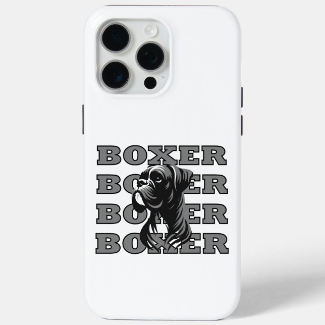 Coques Case-Mate iPhone Joie de chien Boxer (Verso)