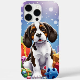 Coques iPhone 16 Pro Max 🎄🐶 Joie de chiot mignonne de style dessin animé