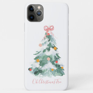 Case-Mate iPhone Case Joli arbre de Noël Pastel avec Bow rose