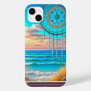 Coque Pour iPhone 14 Plus Joli attrape-rêves de plage sur la fenêtre 
