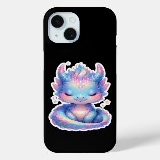 Coque Pour iPhone 15 Joli bébé dragon pastel
