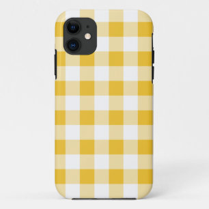 Case-Mate iPhone Case Joli Buffalo jaune et blanc Plaid Motif