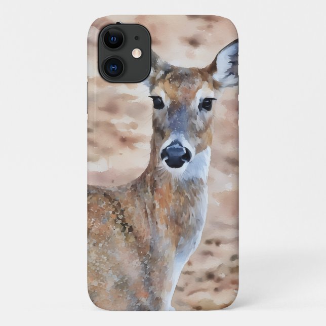 Coques Case-Mate iPhone Joli Cerf Gros Plan De Téléphone D'Art (Dos)
