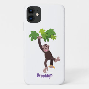 Case-Mate iPhone Case Joli chimpanzé dans la jungle suspendu dessin anim