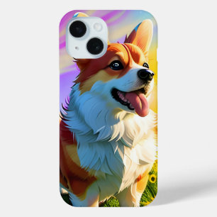 Coque Pour iPhone 15 Joli Corgi Chien Chien 2