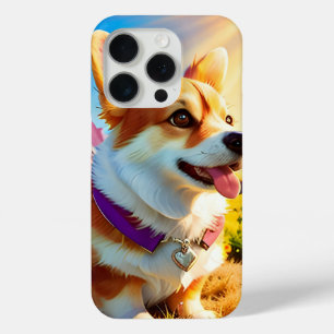 Coque iPhone 15 Pro Joli Corgi Chien Chien Chien 4