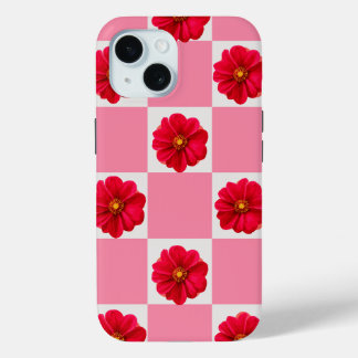 Coque Pour iPhone 15 Joli design floral girly