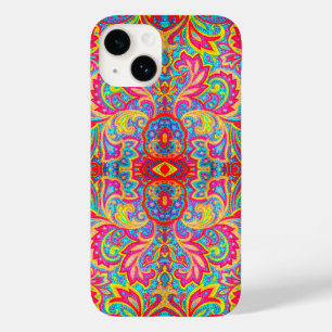Coque Pour iPhone 14 Joli design floral vintage coloré