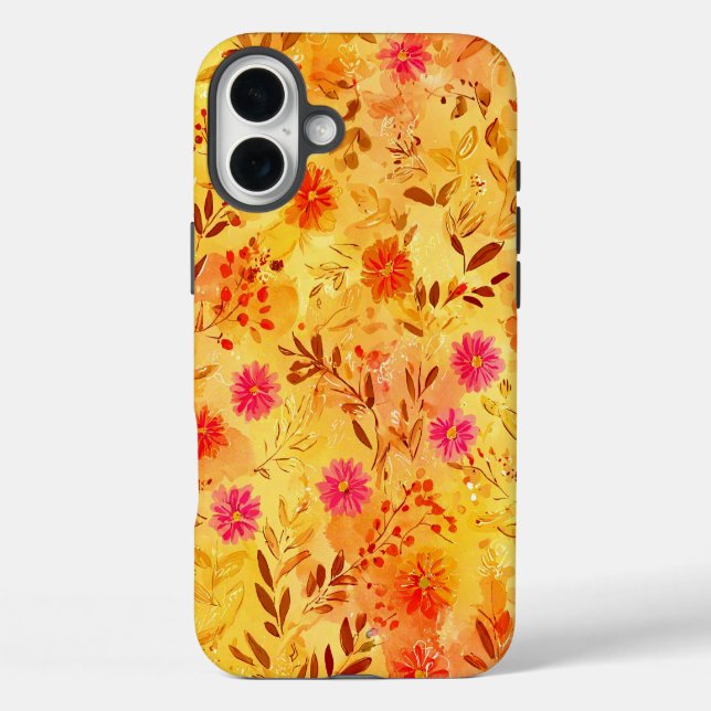 Coques Case-Mate iPhone Joli Fleurs sauvages aquarelle (Verso)