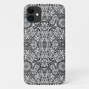 Case-Mate iPhone Case Joli floral paisley noir blanc