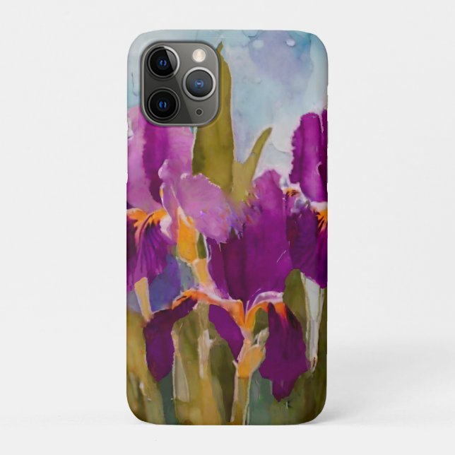 Coques Case-Mate iPhone Joli iris peint pour touche féminine (Dos)