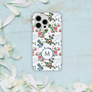 Coque iPhone 15 Pro Max Joli jardin fleuri Monogramme