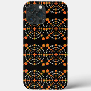 Case-Mate iPhone Case Joli Jardin Orange et Vert Fleurs de Noël