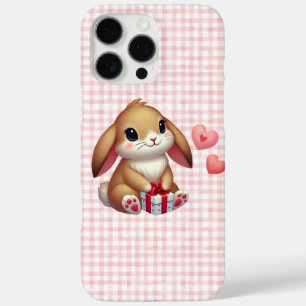 Coques iPhone 16 Pro Max Joli lapin de la Saint-Valentin