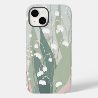 Coque Pour iPhone 14 Joli lis de la vallée pastel
