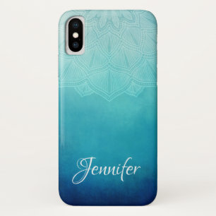 Case-Mate iPhone Case Joli Mandala bleu Abstrait