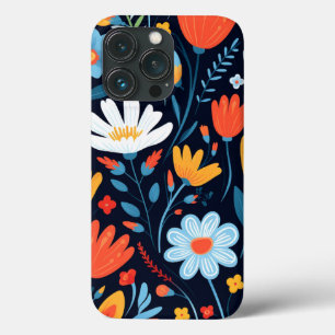 Case-Mate iPhone Case Joli modèle floral noir féminin