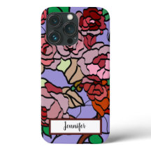 Joli Moderne Fleurs Rouge Lumineuses Violet