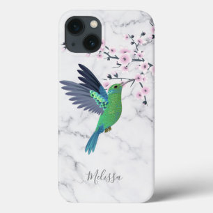 Case-Mate iPhone Case Joli Monogramme de fleurs de cerisier vert
