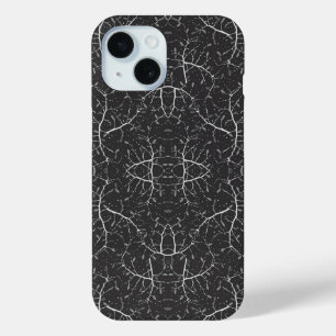 Coque Pour iPhone 15 Joli motif d'arbre noir et blanc