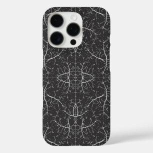 Coques iPhone 16 Pro Joli motif d'arbre noir et blanc