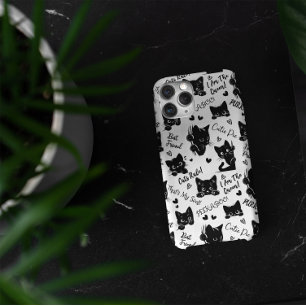 Coques iPhone 16 Pro Max Joli motif d'Halloween de chat noir pour les amate