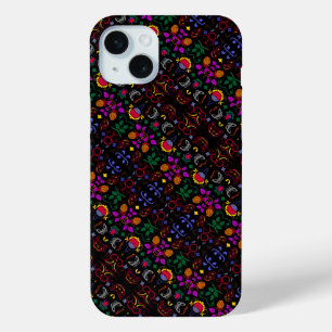 Coque iPhone 15 Mini Joli motif floral coloré 