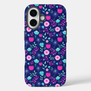 Coques iPhone 16 Joli motif floral de fond
